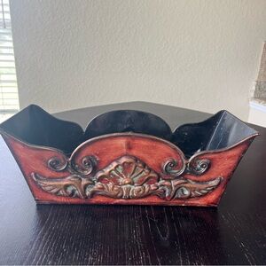 Copper and Black Decorative Tray Organizer